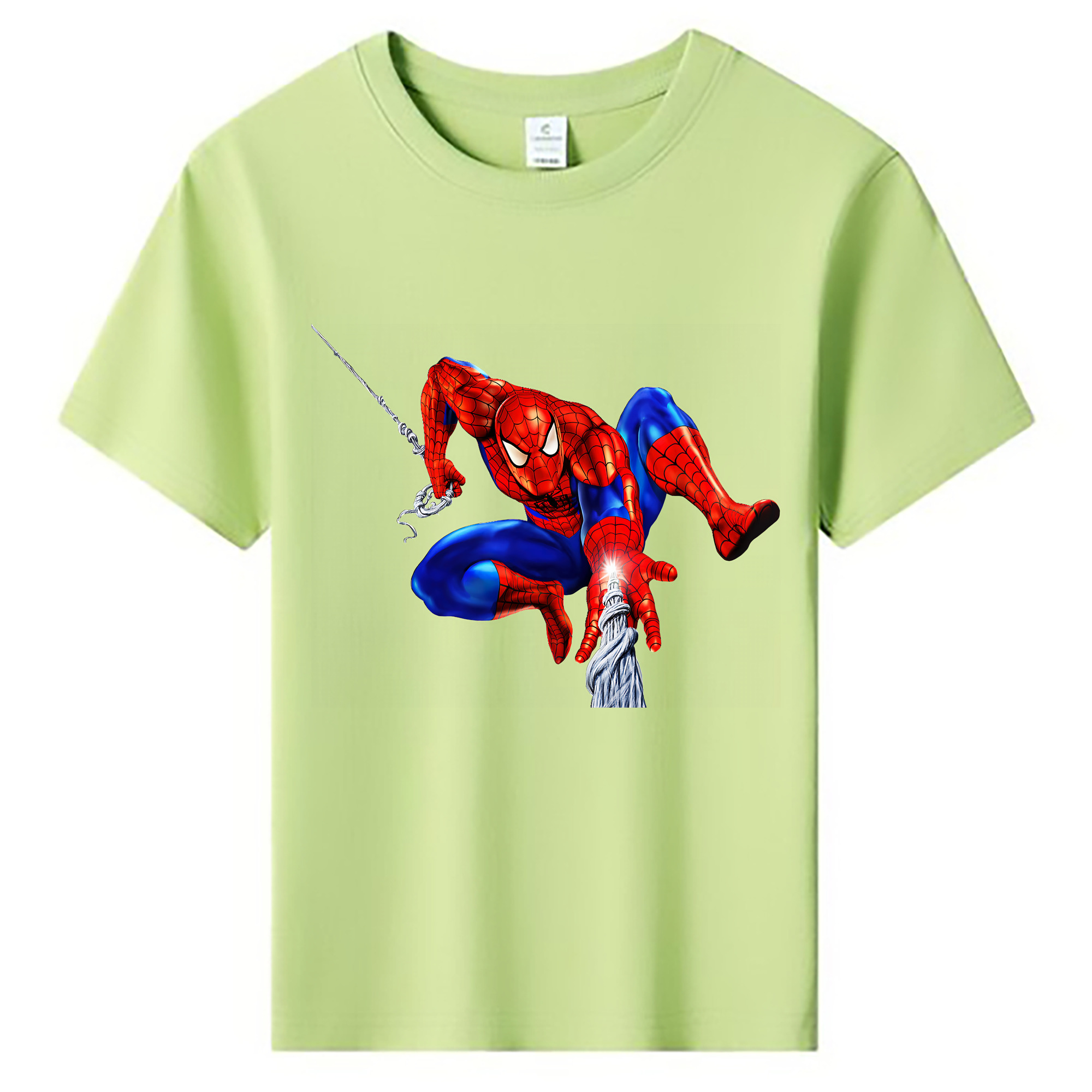 （画像用） Spider Man スパイダーマン 綿100％キッズTシャツ（フロントプリント）